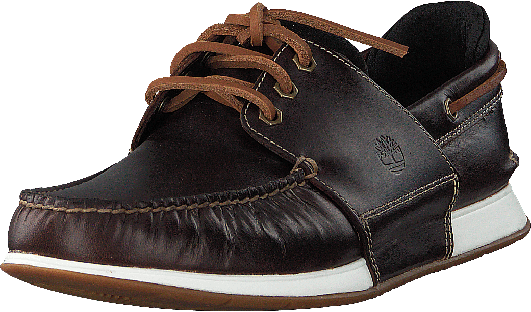 Heger's Bay 3 Eye Boat Medium Brown Full Grain - Bild 3