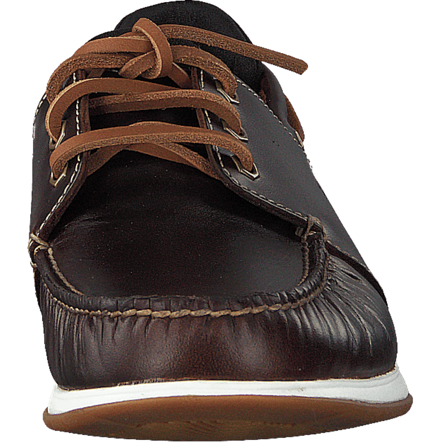 Heger's Bay 3 Eye Boat Medium Brown Full Grain - Bild 4