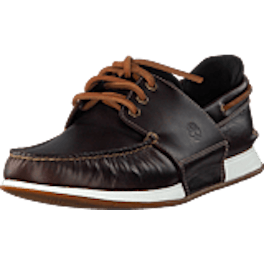 Heger's Bay 3 Eye Boat Medium Brown Full Grain - Bild 9