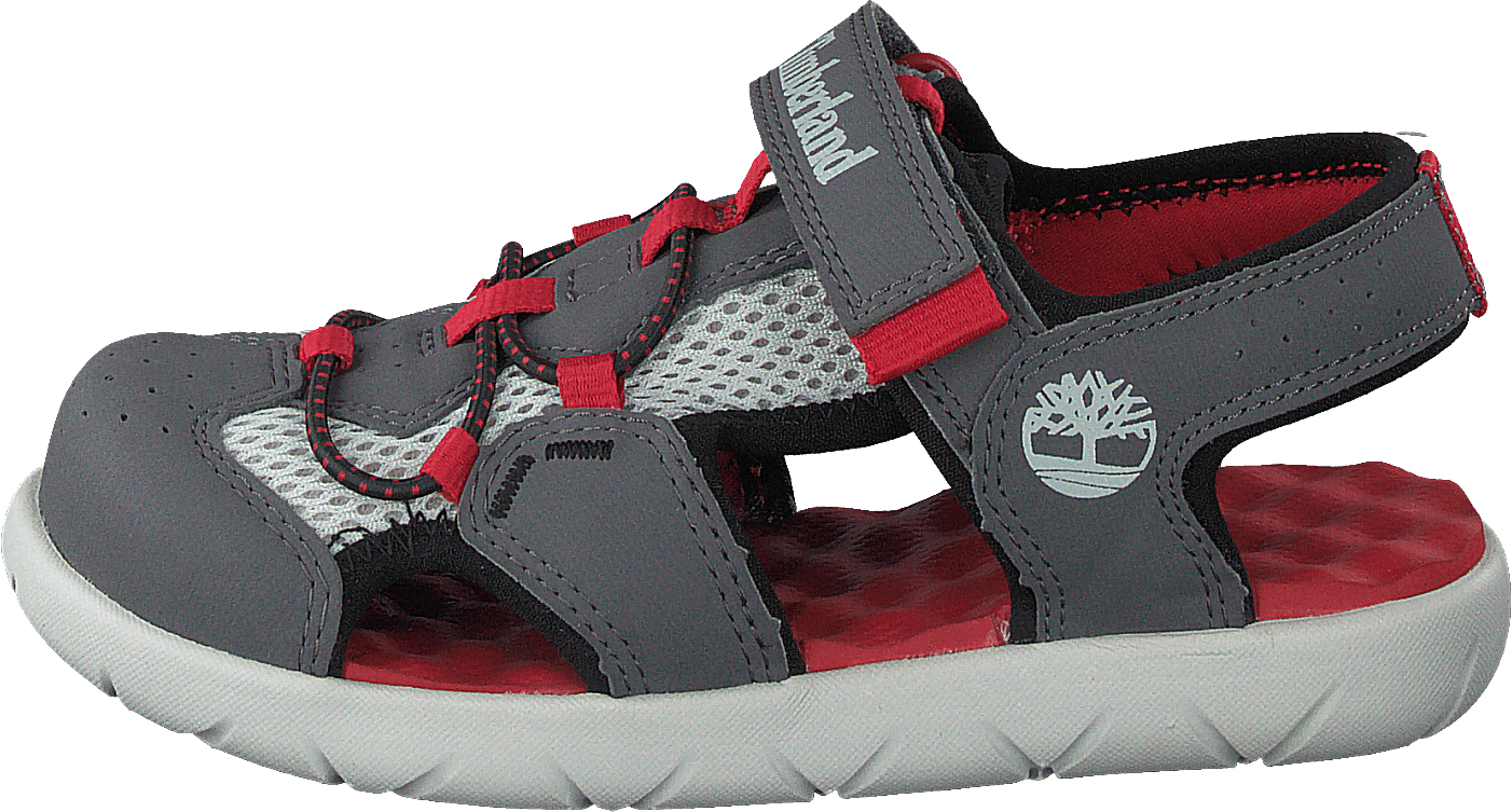 Perkins Row Fisherman Dark Grey/red, Unisex, Skor, Sandaler och Tofflor, sandaler, Grå, EU 32