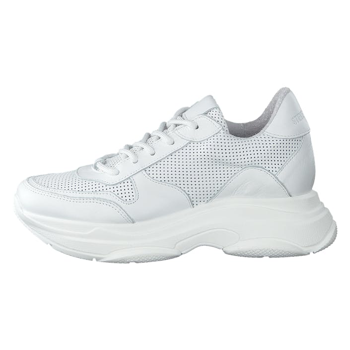 Zela-p White Leather, Female, Shoes, Trainers, sport shoes, White, UK 7,5