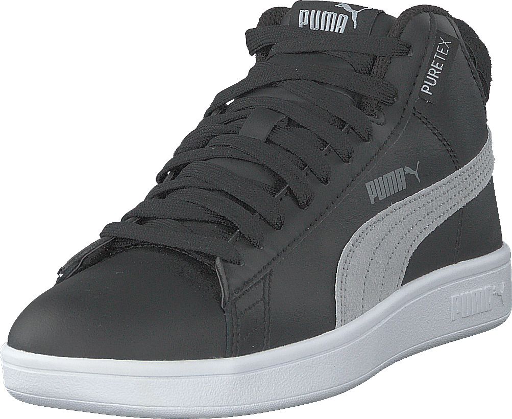 Smash V2 Mid Puretex Jr Puma Black-puma White