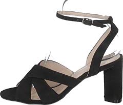 Bianco - Carlie Suede Sandal 101 - Black 1