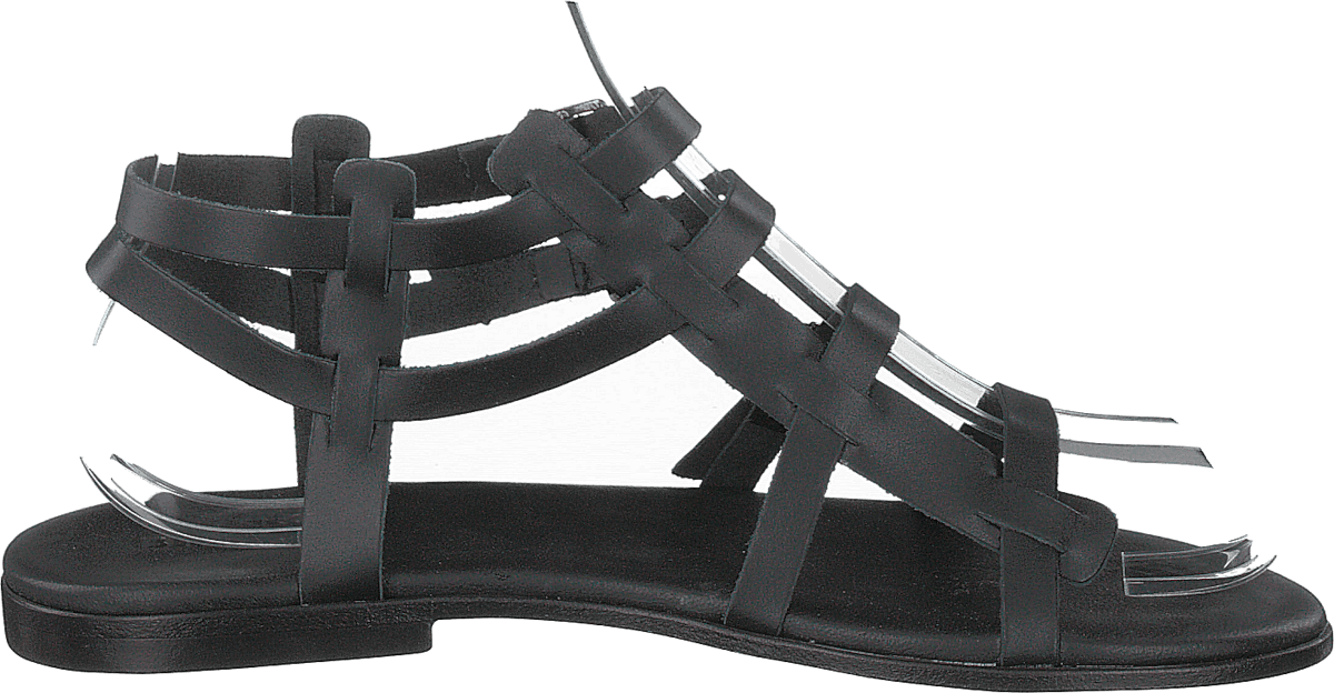 Caia Leather Sandal 100 - Black