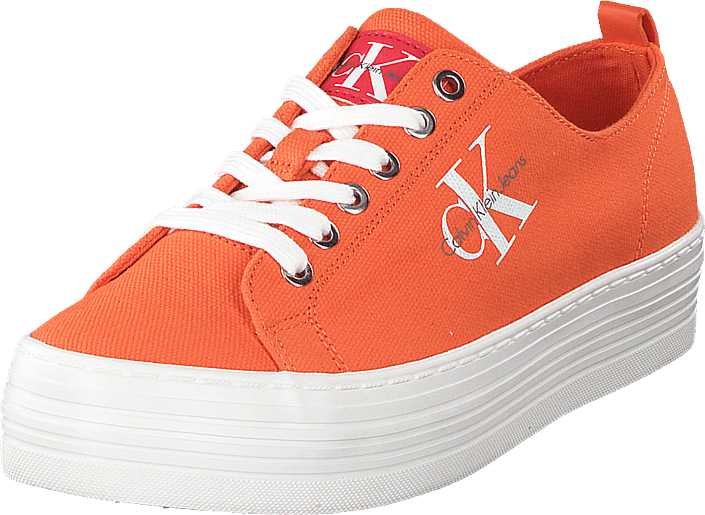 calvin klein sneakers orange