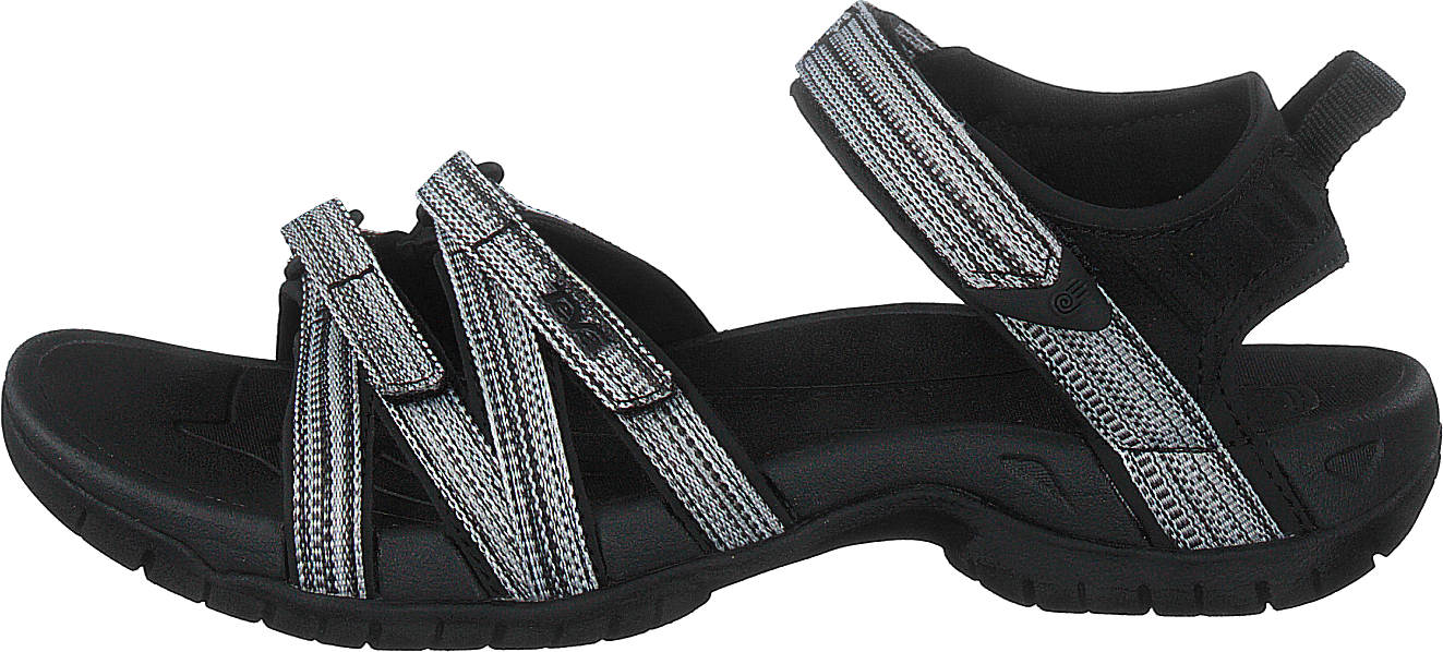 W Tirra Black/white Multi, Female, Schoenen, Sandalen en Sloffen, sandalen, Zwart, EU 38