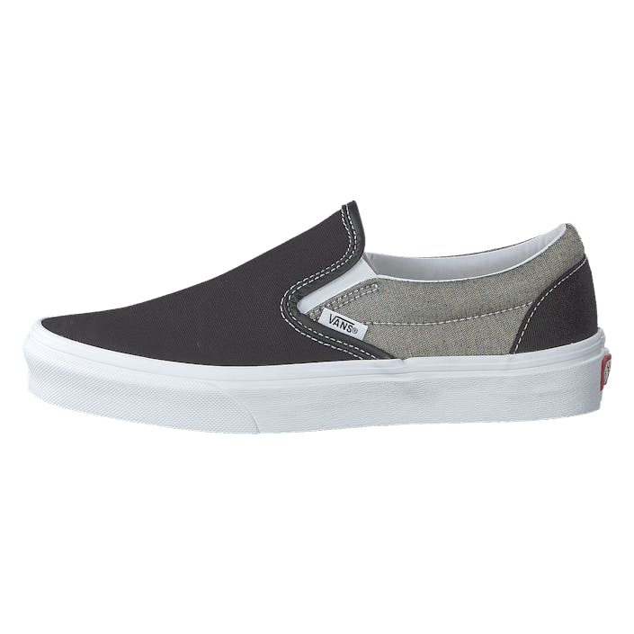 Ua Classic Slip-on (chambray) Canvas Black/t, Unisex, Buty, Płaskie buty, slip-on, Szary, EU 39