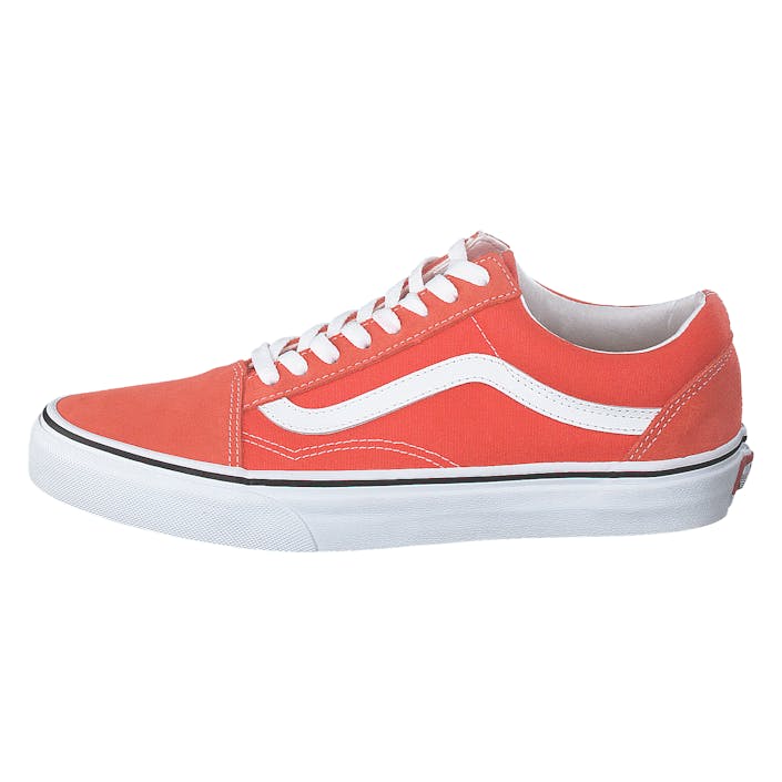 Ua Old Skool Emberglow/true White, Unisex, Topánky, Tenisky, Tenisky, Červená, EU 38