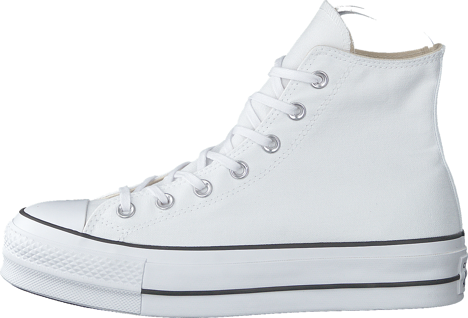 Chuck Taylor All Star Lift Hi White/black/white, Female, Schuhe, Sneaker, hohe sneaker, Weiß, EU 42,5