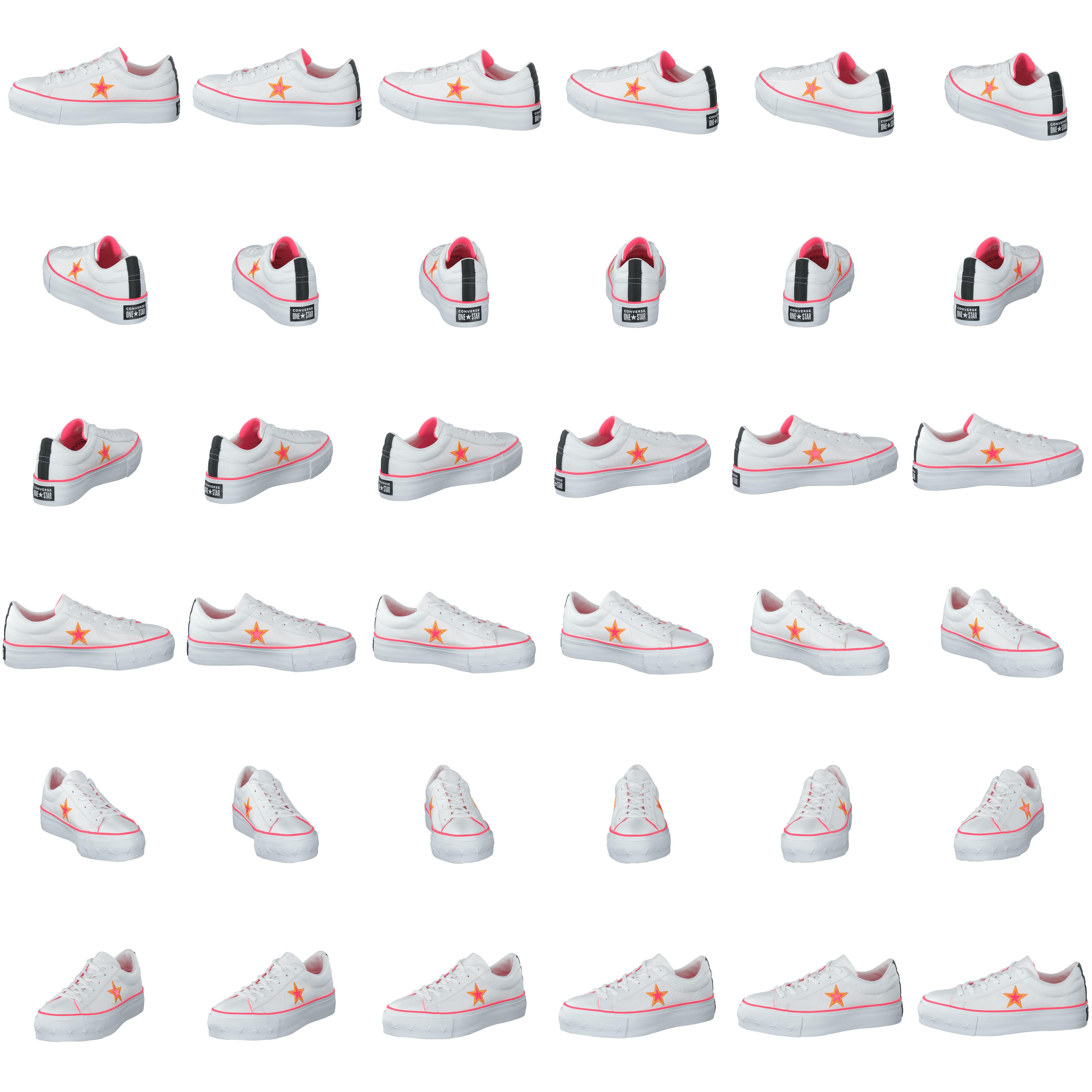 One Star Platform White / Racer Pink / Orange - Bild 8