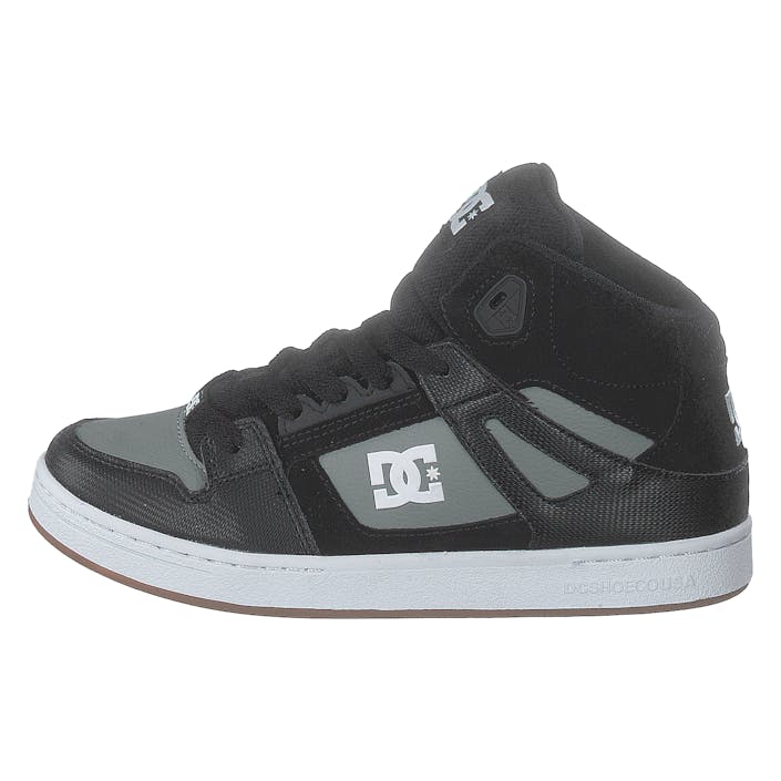 Pure High-top Black/grey, Unisex, Kengät, Tennarit, korkeat tennarit, Musta, EU 35