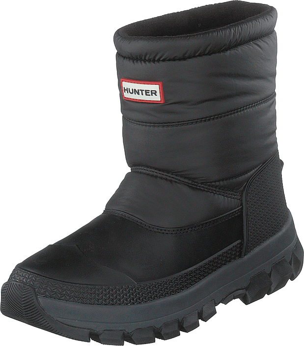 short black snow boots