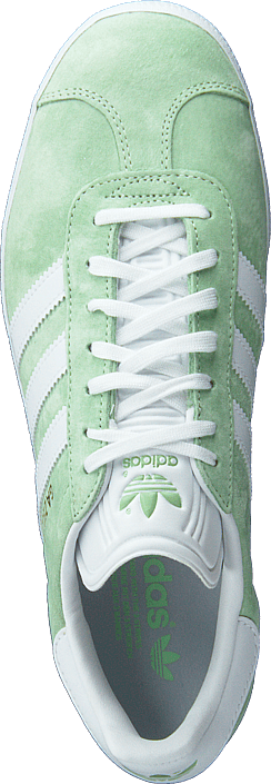 adidas gazelle green white gold