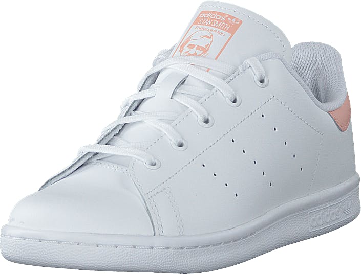 adidas Originals Stan Smith C Ftwr White/ftwr White/glow Pin, Skor, Sneakers & Sportskor, Sneakers, Vit, Barn, 29