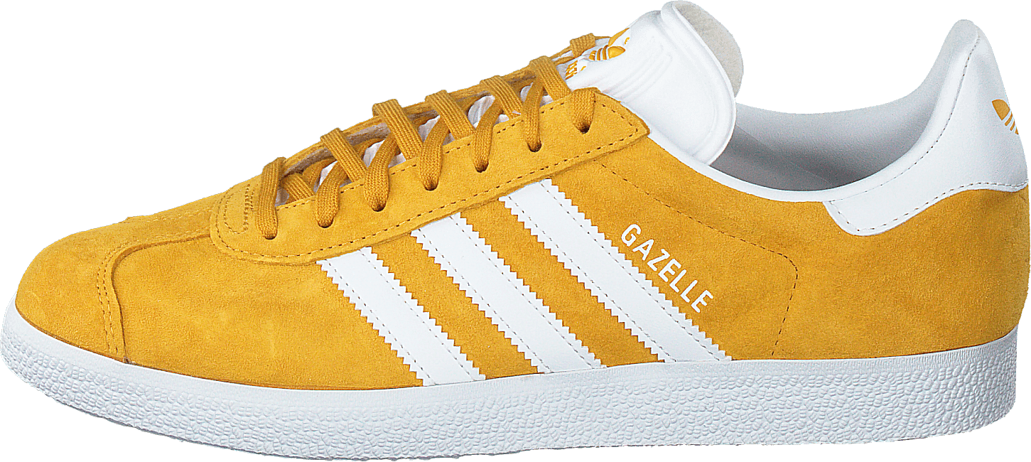 Gazelle Active Gold/ftwr White/ftwr Wh, Unisex, Shoes, Trainers, Sneakers, Gold/Yellow/White, UK 4,5
