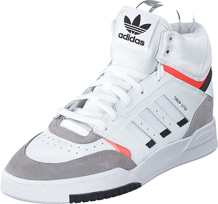 adidas Originals Drop Step Ftwr White/light Granite/solar, Skor, Sneakers & Sportskor, Höga sneakers, Vit, Unisex, 43