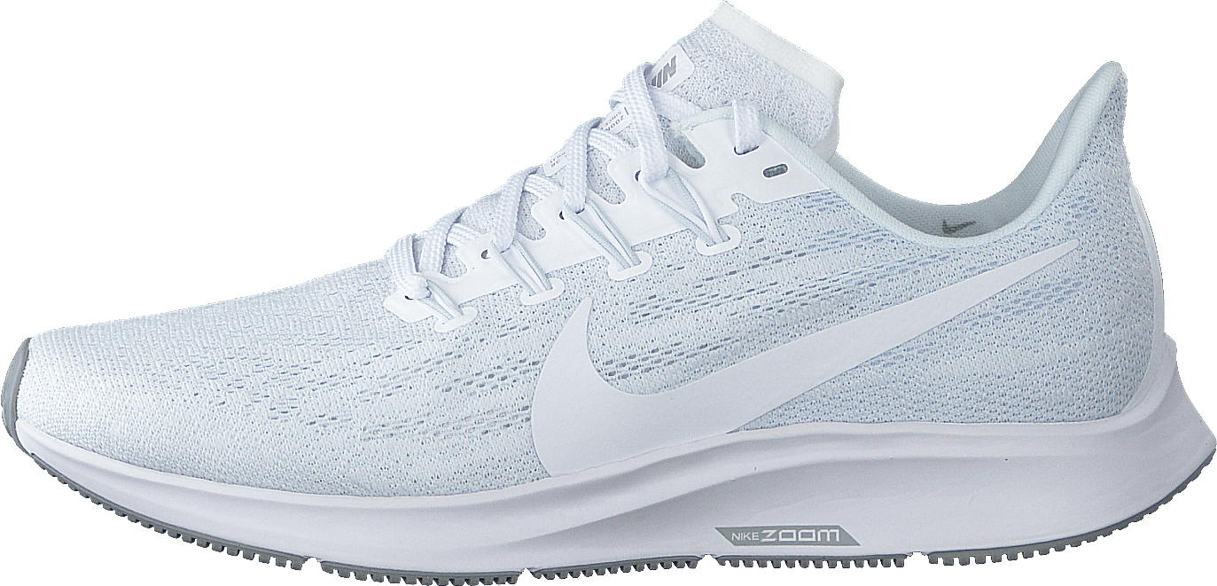 Wmns Air Zoom Pegasus 36 White/white-half Blue, Female, Shoes, Running shoes, Sneakers, Running, White, EU 38,5 (UK 5)