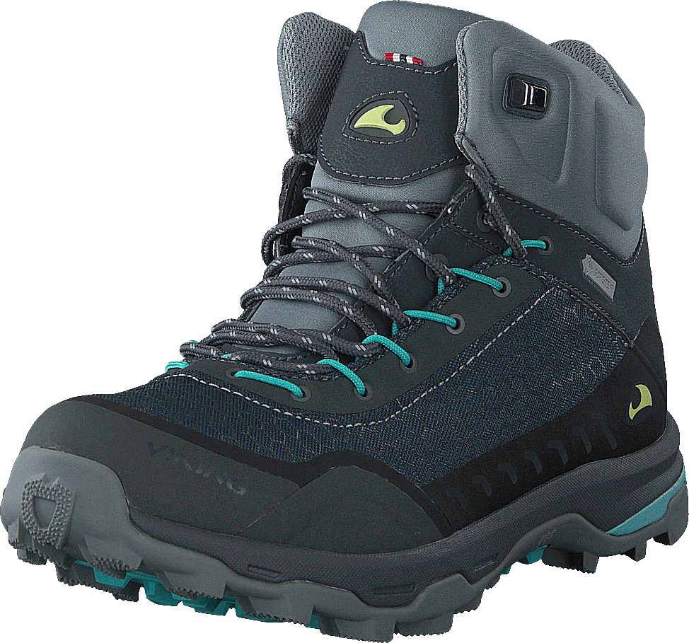 Rask Warm Gtx W Charcoal/turquoise