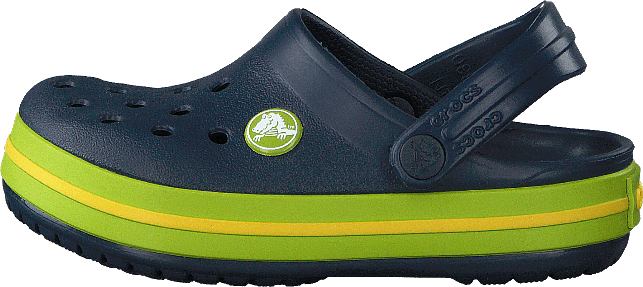 Crocband Clog Kids Navy / Volt Green, Unisex, Schoenen, Sandalen en Sloffen, sandalen, Blauw, EU 27/28