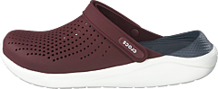 Crocs - Literide Clog Burgundy/white