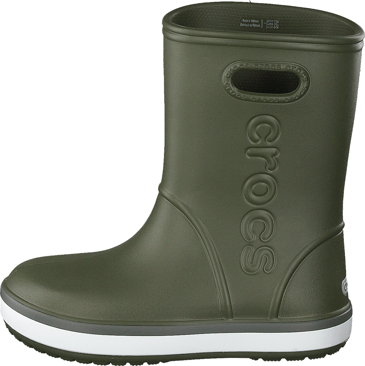 Crocband Rain Boot K Army Green/slate Grey