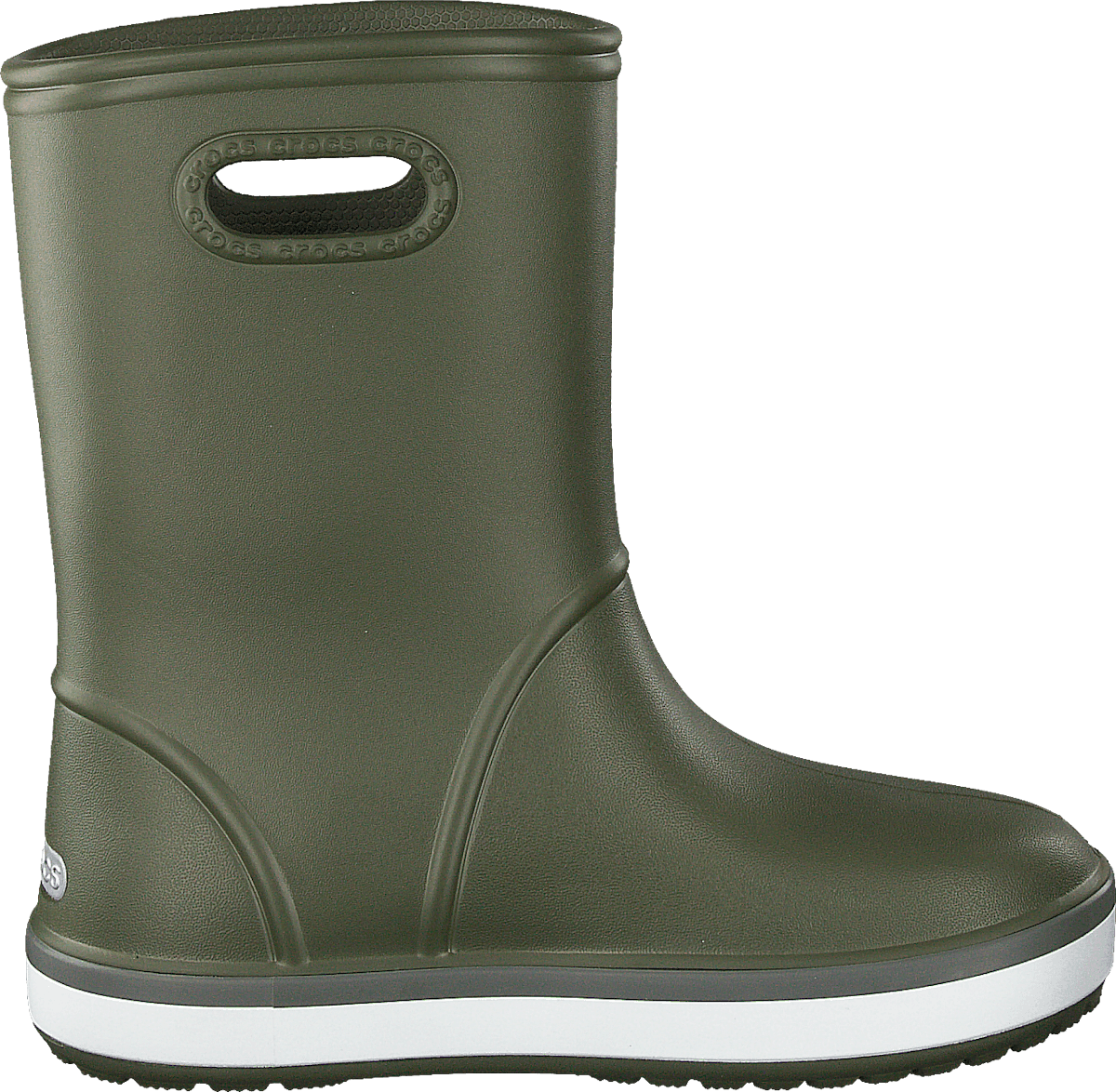 Crocband Rain Boot K Army Green/slate Grey