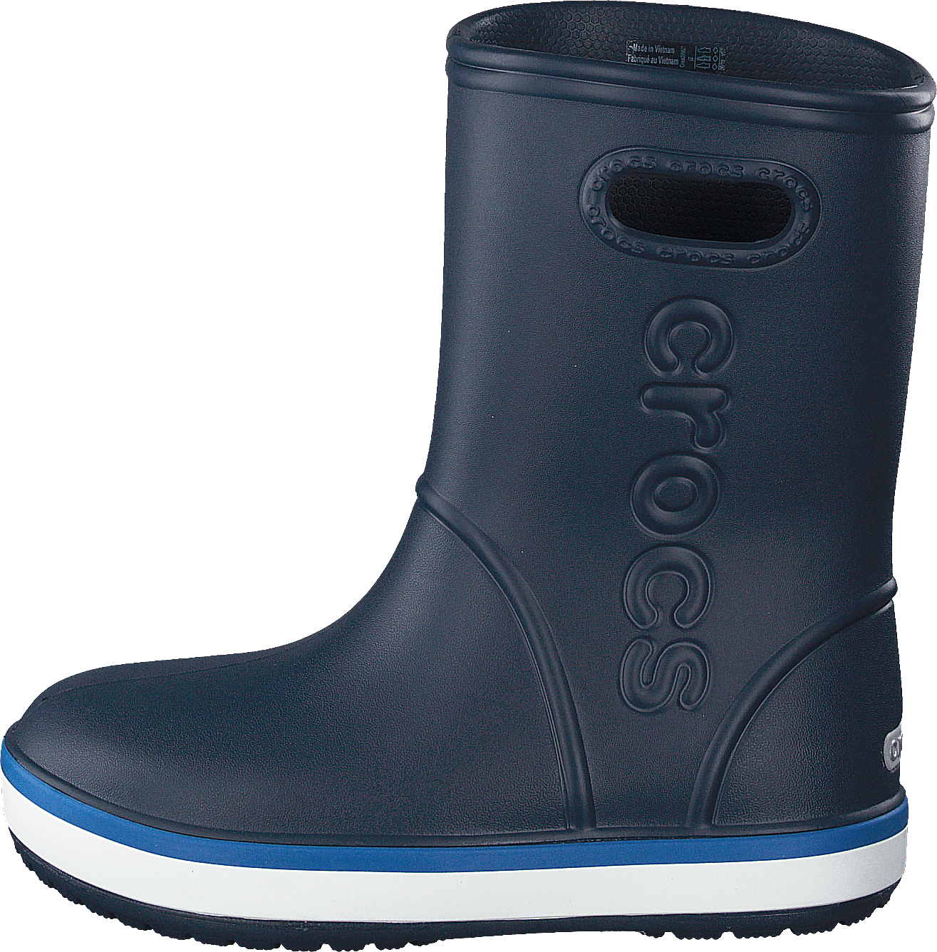 Crocband Rain Boot K Navy/Bright Cobalt, Unisex, Kengät, Bootsit, kumisaappaat, Sininen, EU 34/35
