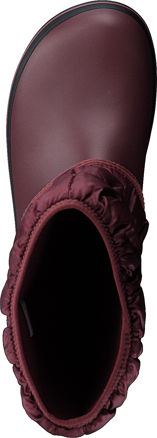 Winter Puff Boot Women Burgundy/black