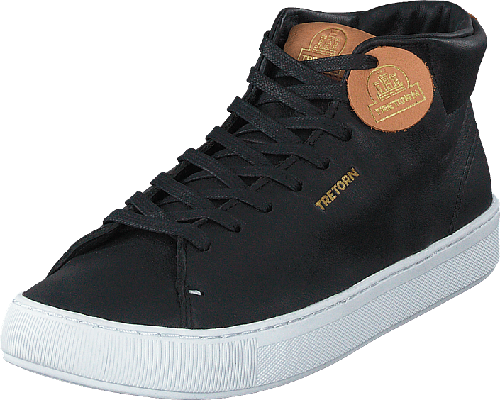Tretorn - Tournament Leather Hi Wp Black/white