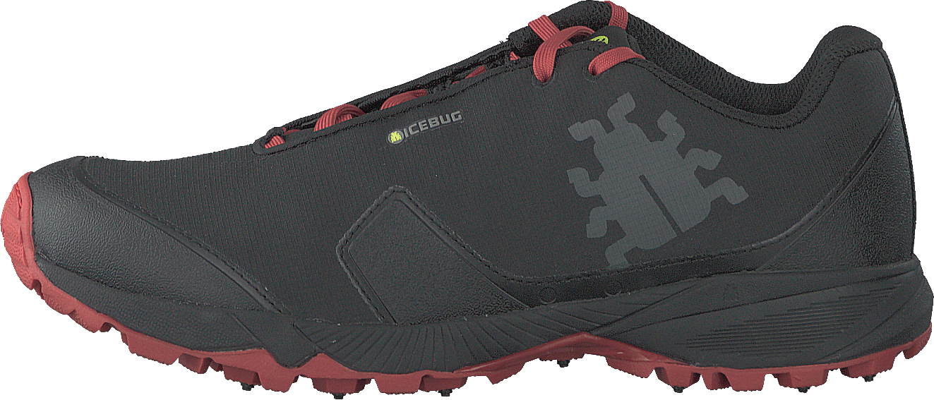 Pytho4 M Bugrip ® Black/ruby, Male, Sko, Sneakers, sportssko, Løb, Sort, EU 40,5