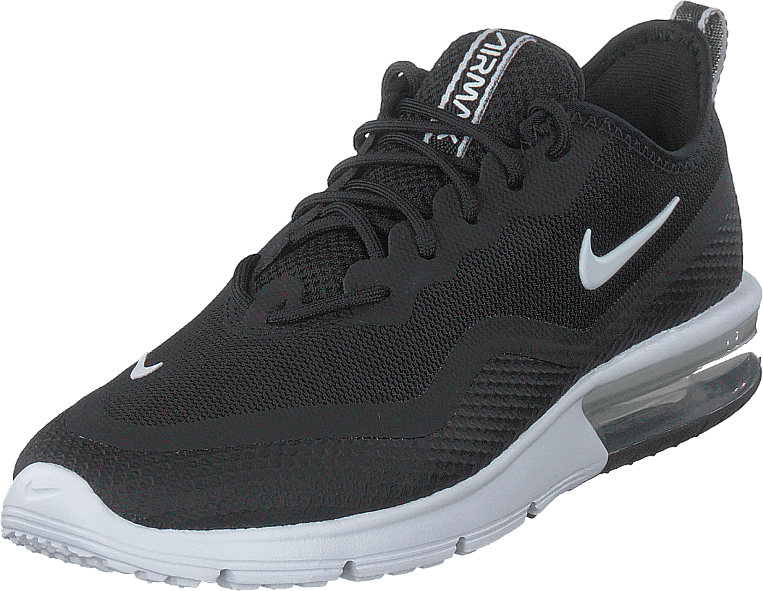Black & white air max sequent deals 4.5 trainers