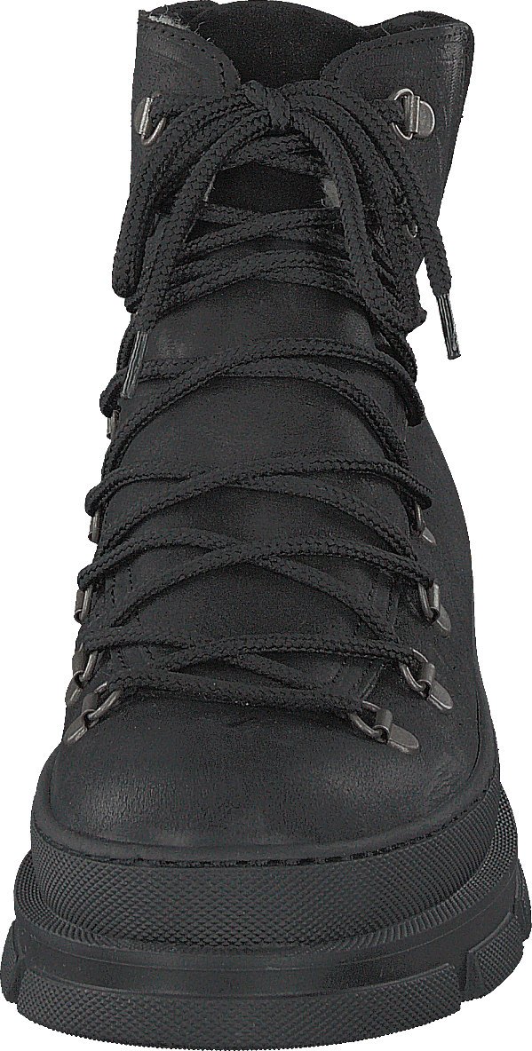 Boot With Laces And D-rings Black