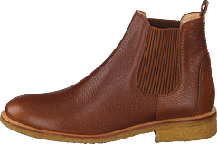 Angulus - Classic Chelsea Boot W. Elasti Medium Brown/ Cognac