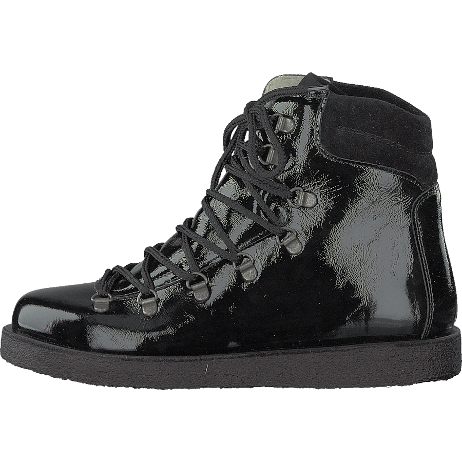 Boot With Laces And D-rings Black / Black