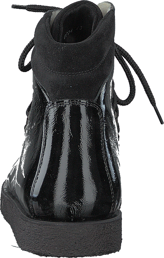 Boot With Laces And D-rings Black / Black