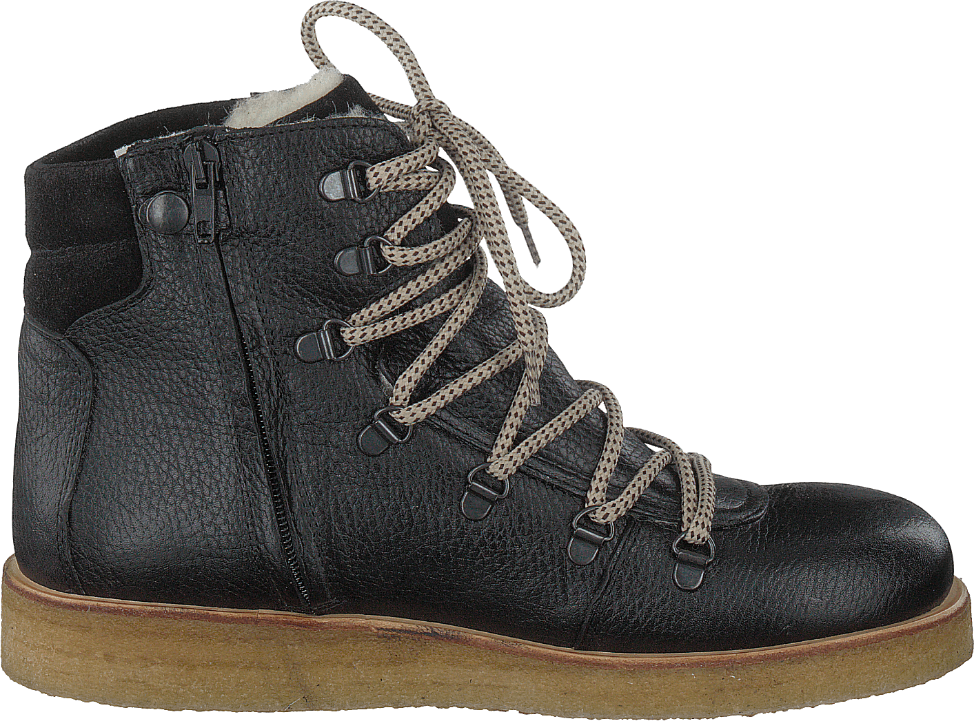 Tex-boot With Laces And Zipper Black - Bild 2