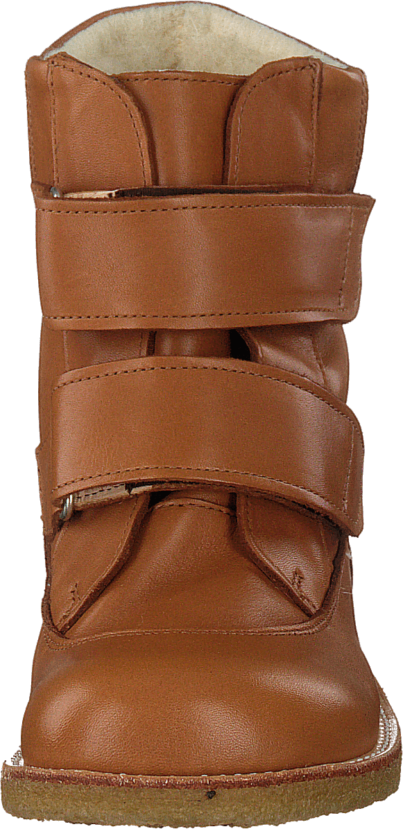 Tex-boot With Velcro Straps Cognac
