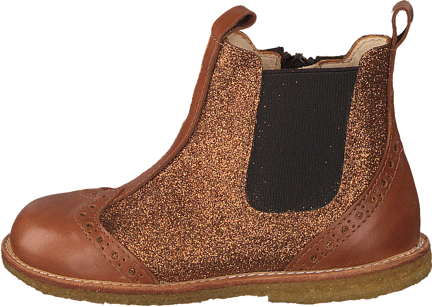 Starter Chelsea Boot With Elas Cognac/rust Gl./brown, Unisex, Schoenen, Laarzen, chelsea boots, Bruin, EU 23