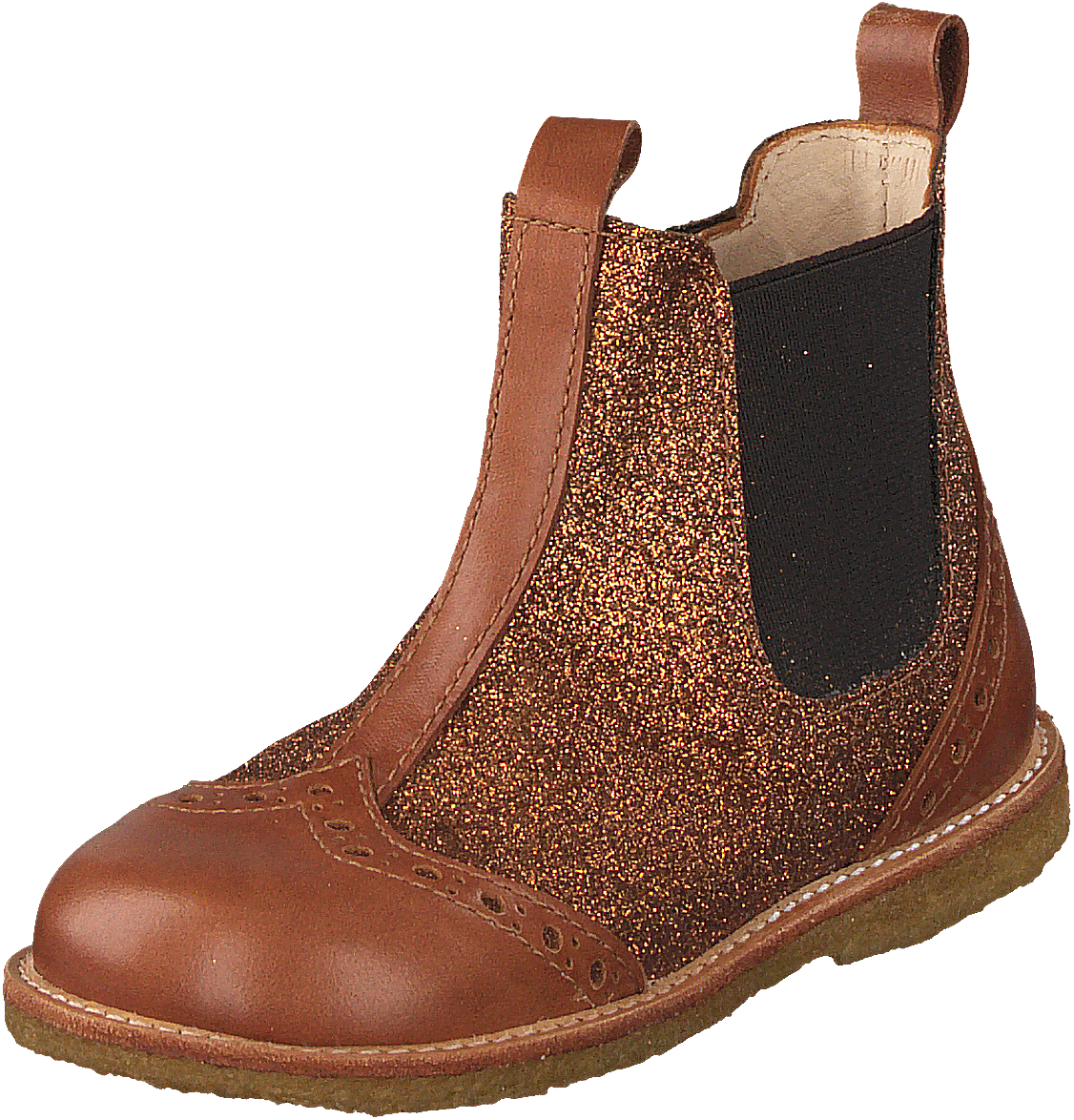 Starter Chelsea Boot With Elas Cognac/rust Gl./brown