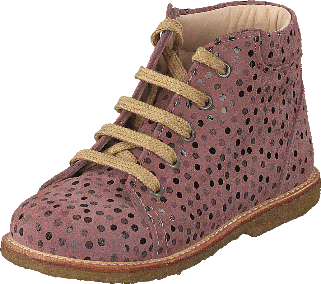 Starter Boot With Laces Rose Dot