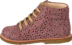 Angulus - Starter Boot With Laces Rose Dot