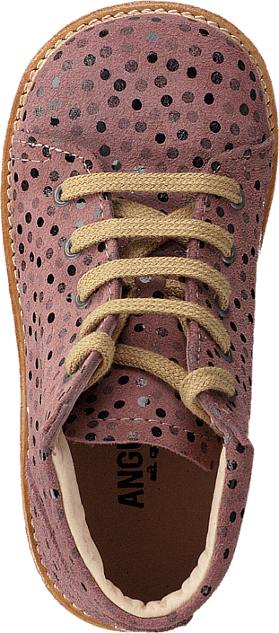 Angulus - Starter Boot With Laces Rose Dot