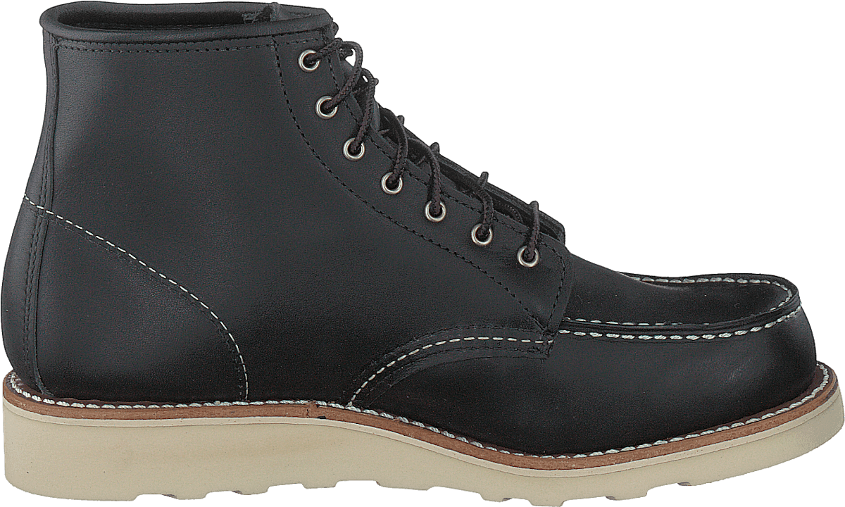6-inch Classic Moc Black Boundary Leather
