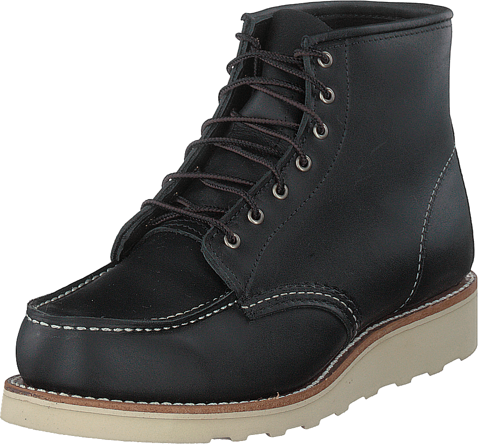 6-inch Classic Moc Black Boundary Leather