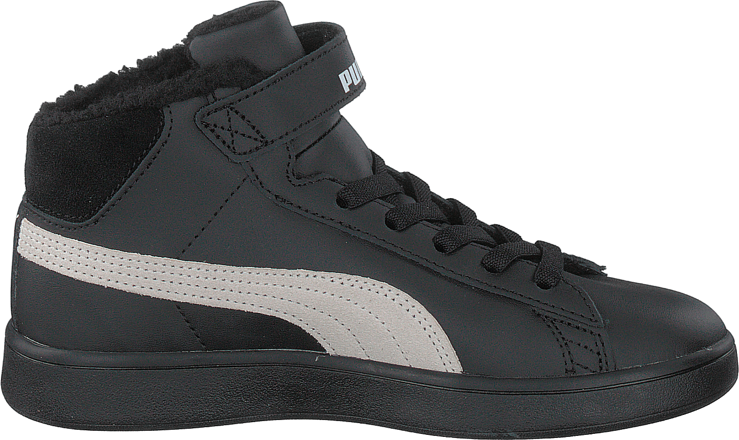 Puma Smash V2 Mid L Fur Ps Puma Black-whisper White - Bild 2