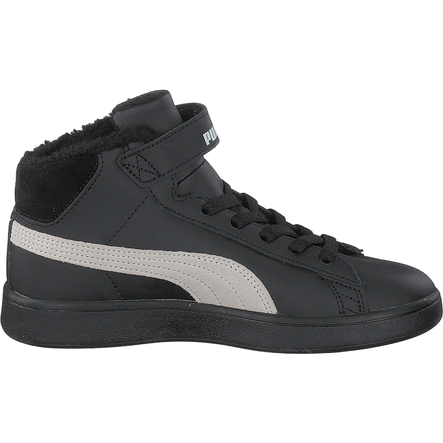Puma Smash V2 Mid L Fur Ps Puma Black-whisper White - Bild 2