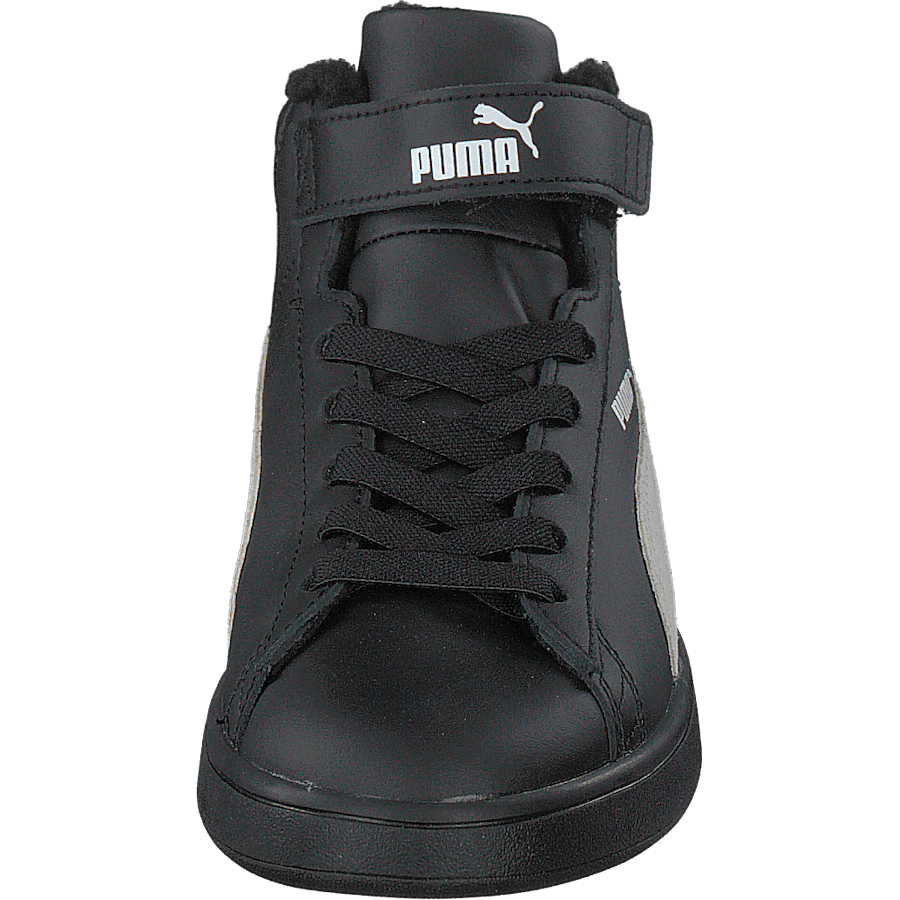 Puma Smash V2 Mid L Fur Ps Puma Black-whisper White - Bild 4