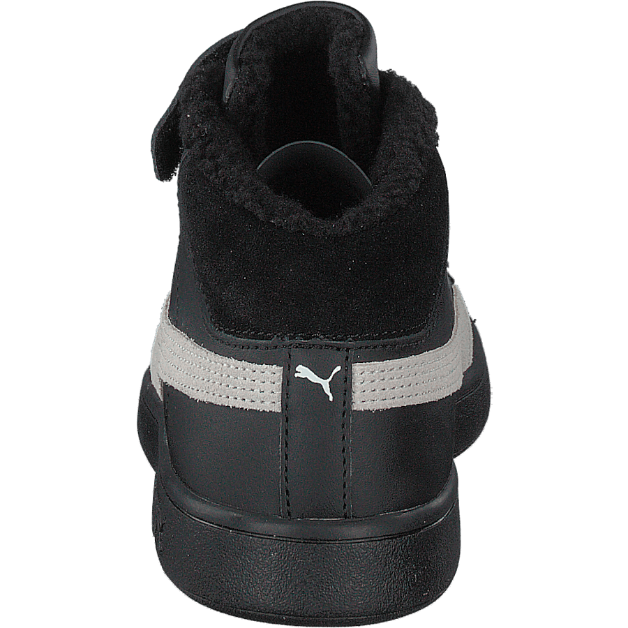 Puma Smash V2 Mid L Fur Ps Puma Black-whisper White - Bild 5