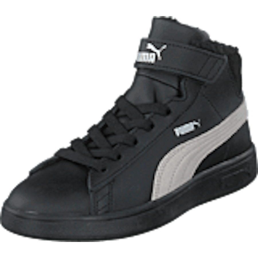 Puma Smash V2 Mid L Fur Ps Puma Black-whisper White - Bild 9