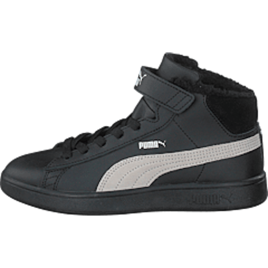 Puma Smash V2 Mid L Fur Ps Puma Black-whisper White - Bild 10